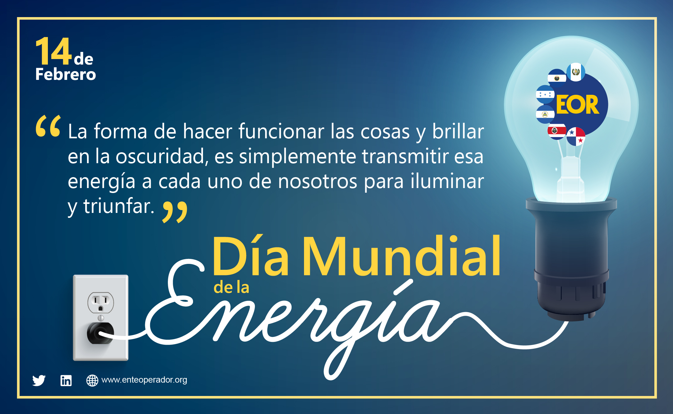 Día Mundial De La Energía 💡 Ente Operador Regional